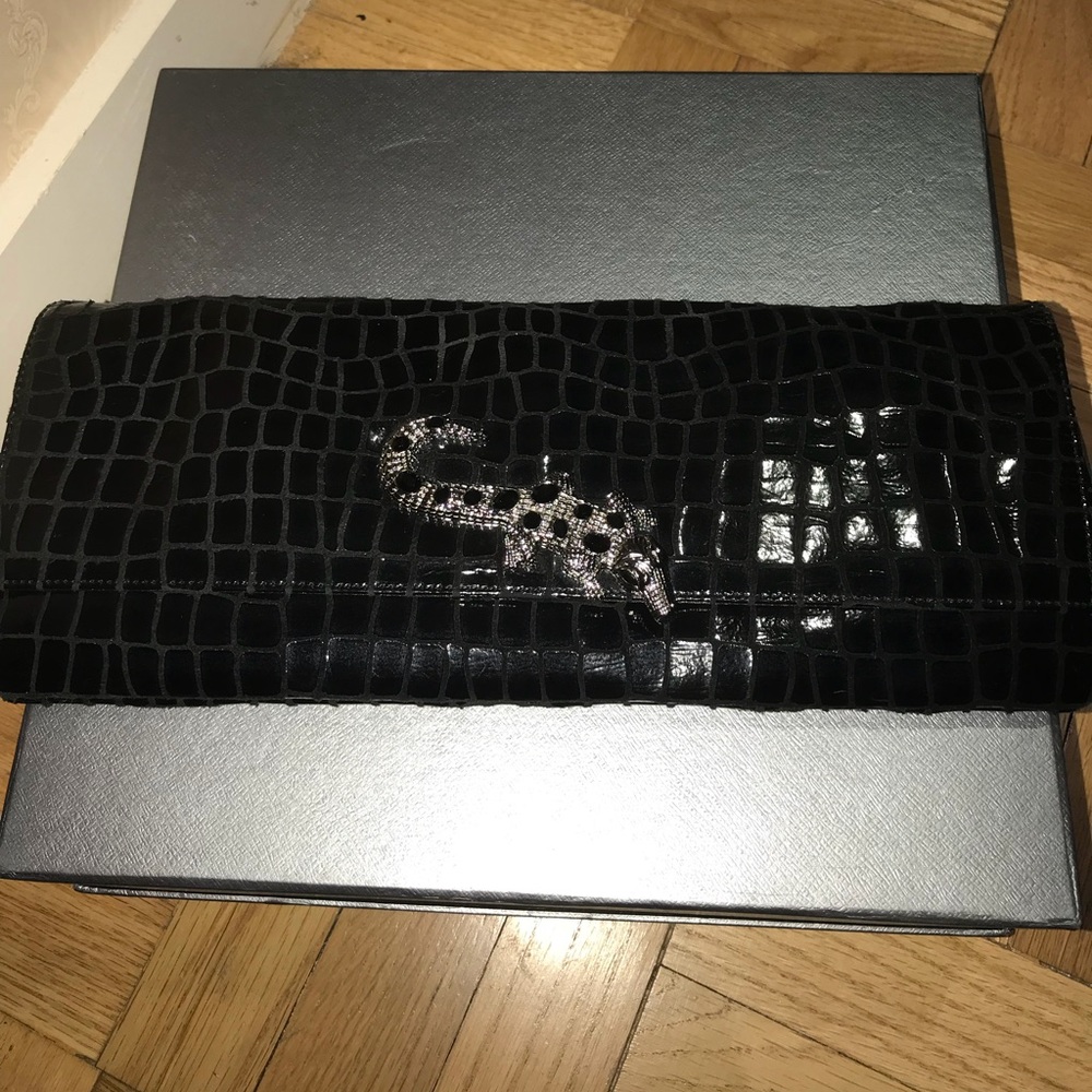 Black evening clutch